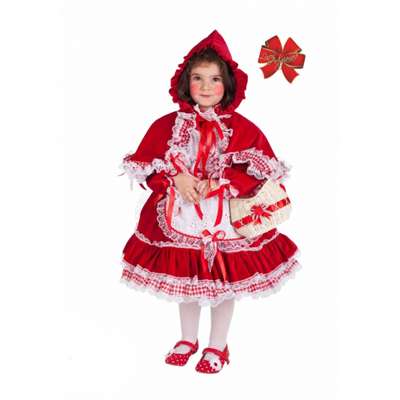 Costume Cappuccetto Rosso Lusso Bimba - Clicca l'immagine per chiudere